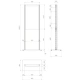 HAGOR Floorstand OM46N-D , Sistema di stand Nero