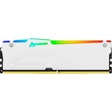 Kingston FURY FURY Beast 32 GB 5200 MT/s DDR5 CL40 DIMM (Kit da 2 moduli) White RGB XMP, Memoria bianco, 32 GB, 2 x 16 GB, DDR5, 288-pin DIMM