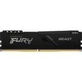 Kingston FURY FURY Beast memoria 32 GB 1 x 32 GB DDR4 3600 MHz Nero, 32 GB, 1 x 32 GB, DDR4, 3600 MHz, 288-pin DIMM