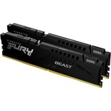 Kingston FURY FURY Beast memoria 32 GB 2 x 16 GB DDR5 5200 MHz Nero, 32 GB, 2 x 16 GB, DDR5, 5200 MHz, 288-pin DIMM