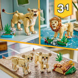 LEGO Creator 3-in-1 Animali selvaggi: Leone maestoso, Giochi di costruzione 