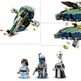 LEGO Star Wars 75433 Astronave di Jango Fett, Giocattolo con Ali che Ruotano e 3 Minifigure, Regalo per Bambini e Bambine 9+, Giochi di costruzione Giocattolo con Ali che Ruotano e 3 Minifigure, Regalo per Bambini e Bambine 9+, Set da costruzione, 9 anno/i, Plastica, 707 pz, 877 g
