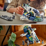 LEGO Star Wars 75433 Astronave di Jango Fett, Giocattolo con Ali che Ruotano e 3 Minifigure, Regalo per Bambini e Bambine 9+, Giochi di costruzione Giocattolo con Ali che Ruotano e 3 Minifigure, Regalo per Bambini e Bambine 9+, Set da costruzione, 9 anno/i, Plastica, 707 pz, 877 g