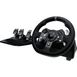 Logitech G920 Driving Force Nero USB 2.0 Sterzo + Pedali Analogico/Digitale PC, Xbox One, Xbox Series S, Xbox Series X, Volante Nero, Sterzo + Pedali, PC, Xbox One, Xbox Series S, Xbox Series X, D-pad, Analogico/Digitale, Cablato, USB 2.0