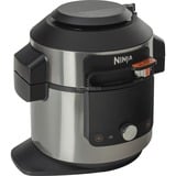Ninja Foodi 14 in 1 SmartLid Multicooker, Multi fornello accaio/Nero