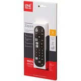 One for all Zapper + telecomando IR Wireless Audio, Cavo, DVD/Blu-ray, DVDR-HDD, DVR, Sistema Home cinema, SAT, TV, Set-top box TV, Web TV Pulsanti Nero, Audio, Cavo, DVD/Blu-ray, DVDR-HDD, DVR, Sistema Home cinema, SAT, TV, Set-top box TV, Web TV, IR Wireless, Pulsanti, Nero