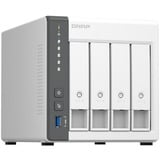 QNAP TS-433 NAS Tower ARM Cortex-A55 4 GB 0 TB QNAP QTS Bianco NAS, Tower, ARM, Cortex-A55, 4 GB, 0 TB