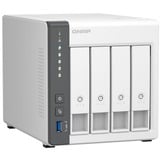 QNAP TS-433 NAS Tower ARM Cortex-A55 4 GB 0 TB QNAP QTS Bianco NAS, Tower, ARM, Cortex-A55, 4 GB, 0 TB