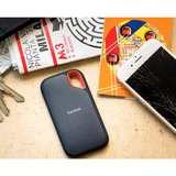 SanDisk Extreme Portable 4000 GB Blu Nero/Orange, 4000 GB, USB tipo-C, 3.2 Gen 2 (3.1 Gen 2), 1050 MB/s, Protezione della password, Blu