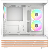 Thermaltake CA-1Y7-00M6WN-WS, Chassis Tower bianco/legno