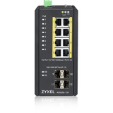 Zyxel RGS200-12P Gestito L2 Gigabit Ethernet (10/100/1000) Supporto Power over Ethernet (PoE) Nero, Interruttore Gestito, L2, Gigabit Ethernet (10/100/1000), Supporto Power over Ethernet (PoE), Montaggio rack, Montabile a parete