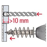 fischer FID II, 570347, Tassello bianco