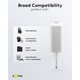 goobay Caricatore rapido duale USB-C PD GaN 30 W, wh, Caricabatterie bianco