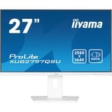 iiyama ProLite XUB2797QSU-W2 Monitor PC 68,6 cm (27") 2560 x 1440 Pixel Quad HD LED Bianco, Monitor LED bianco (matto), 68,6 cm (27"), 2560 x 1440 Pixel, Quad HD, LED, 1 ms, Bianco