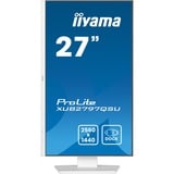 iiyama ProLite XUB2797QSU-W2 Monitor PC 68,6 cm (27") 2560 x 1440 Pixel Quad HD LED Bianco, Monitor LED bianco (matto), 68,6 cm (27"), 2560 x 1440 Pixel, Quad HD, LED, 1 ms, Bianco