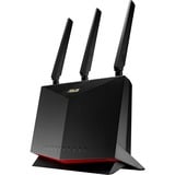 ASUS 4G-AC86U router wireless Gigabit Ethernet Dual-band (2.4 GHz/5 GHz) Nero Nero/Rosso, Wi-Fi 5 (802.11ac), Dual-band (2.4 GHz/5 GHz), Collegamento ethernet LAN, 3G, Nero, Router da tavolo