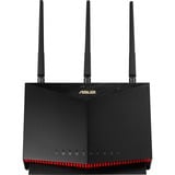 ASUS 4G-AC86U router wireless Gigabit Ethernet Dual-band (2.4 GHz/5 GHz) Nero, Router WIRELESS LTE Nero/Rosso, Wi-Fi 5 (802.11ac), Dual-band (2.4 GHz/5 GHz), Collegamento ethernet LAN, 3G, Nero, Router da tavolo