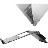 Acer HP.DSCAB.012 supporto per notebook Supporto per computer portatile Argento 39,6 cm (15.6") alluminio, Supporto per computer portatile, Argento, 29,5 cm (11.6"), 39,6 cm (15.6"), 270 mm, 45 mm