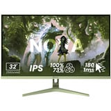 Arozzi Nova 32T2K180, Monitor di gioco verde