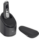 Braun Series 9 Pro+ 9660CC Rasoio Trimmer Nero, Argento Nero, Rasoio, Nero, Argento, Acciaio inox, Pulsanti, LED, CA/Batteria