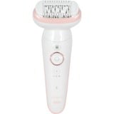 Braun Silk-épil 9 9-030 40 pinzette Bianco, Epilatore bianco/Rosa, Bianco, 40 pinzette, MicroGrip, Epilazione, Rasatura, CA/Batteria, 100 - 240 V