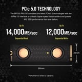 Corsair MP700 PRO SE Hydro X 4 TB, Disco a stato solido Nero