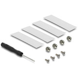 DeLOCK Scheda PCIe 5.0 x16 > 4x M.2 NVMe interni + dissipatore, Scheda di interfaccia 