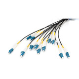 Digitus Cavo breakout universale in fibra ottica, duplex, connettore LC/UPC, monomodale OS2 Nero