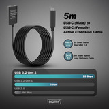 Digitus Cavo di prolunga attivo USB 3.2 Gen 2, connettore USB-C > presa USB-C Nero