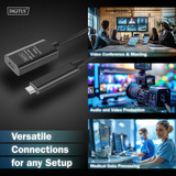 Digitus Cavo di prolunga attivo USB 3.2 Gen 2, connettore USB-C > presa USB-C Nero