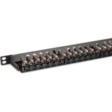 Digitus Pannello patch ad alta densità Classe EA CAT 6A, 24 porte, Patch Panel Nero