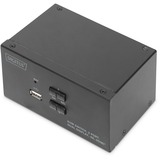 Digitus Switch KVM, 2 porte, schermo doppio, 4K, HDMI® 2 porte, schermo doppio, 4K, HDMI®, 3840 x 2160 Pixel, 4K Ultra HD, Nero