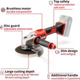 EINHELL TE-AG 18/150 Li BL - Solo rosso/Nero