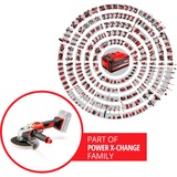 EINHELL TE-AG 18/150 Li BL - Solo, Smerigliatrice angolare rosso/Nero