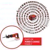EINHELL TE-AP 18 Li Nero, Rosso, Scambiarsi sega rosso/Nero, Nero, Rosso, 2,2 cm, 10 cm, 6 mm, Batteria, 80 mm