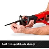 EINHELL TE-AP 18 Li Nero, Rosso, Scambiarsi sega rosso/Nero, Nero, Rosso, 2,2 cm, 10 cm, 6 mm, Batteria, 80 mm
