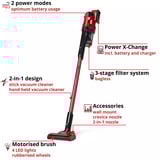 EINHELL TE-SV 18 Li (1x 4,0), Aspirapolvere verticale rosso/Nero