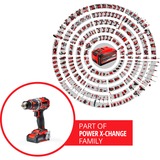 EINHELL Trapano avvitatore a percussione professionale a batteria TP-CD 18/50 Li-i BL, 18Volt, Cordless rosso/Nero
