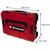 EINHELL Valigetta di sistema E-Case S-F incl. schiuma a griglia, Cassetta portautensili Nero/Rosso