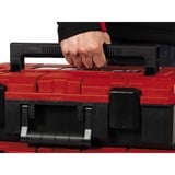 EINHELL Valigetta di sistema E-Case S-F incl. schiuma a griglia, Cassetta portautensili Nero/Rosso