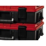 EINHELL Valigetta di sistema E-Case S-F incl. schiuma a griglia, Cassetta portautensili Nero/Rosso