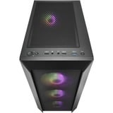 FSP CMT218 Midi Tower Nero, Chassis Tower Nero, Midi Tower, PC, Nero, ATX, ITX, micro ATX, SPCC, Vetro temperato, 16,5 cm