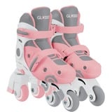 GLOBBER Learning Skates 2 in 1 Gr. 30-33, Pattini in linea rosa