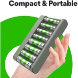 GP Batteries GPRCKCHE821389, Caricabatterie grigio