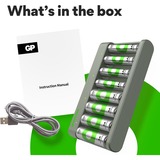 GP Batteries GPRCKCHE821389, Caricabatterie grigio