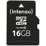 Intenso 16GB MicroSDHC Classe 10 16 GB, MicroSDHC, Classe 10, 25 MB/s, Resistente agli urti, A prova di temperatura, Resistente all’acqua, A prova di raggi X, Nero