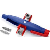 KNIPEX Chiave per armadio di comando con perno, chiave combinata   blu/Rosso