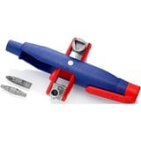 KNIPEX Chiave per armadio di comando con perno, chiave combinata   blu/Rosso