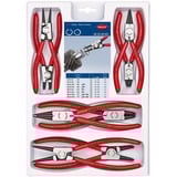 KNIPEX Set di pinze per anelli di sicurezza 00 20 04 V01, Set pinze rosso/Nero