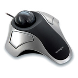 Kensington Trackball ottica Orbit argento/Nero, Ambidestro, Ottico, Argento